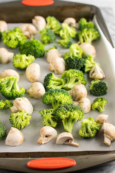 Roasted Broccoli And Mushrooms Recipe Build Your Bite