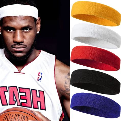 Sport Cotton Sweatband Headband For Men Women Unisex Yoga Hairband Gym