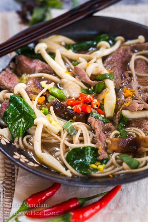 Spicy Asian Beef Noodle Bowl Recipe Hostess At Heart