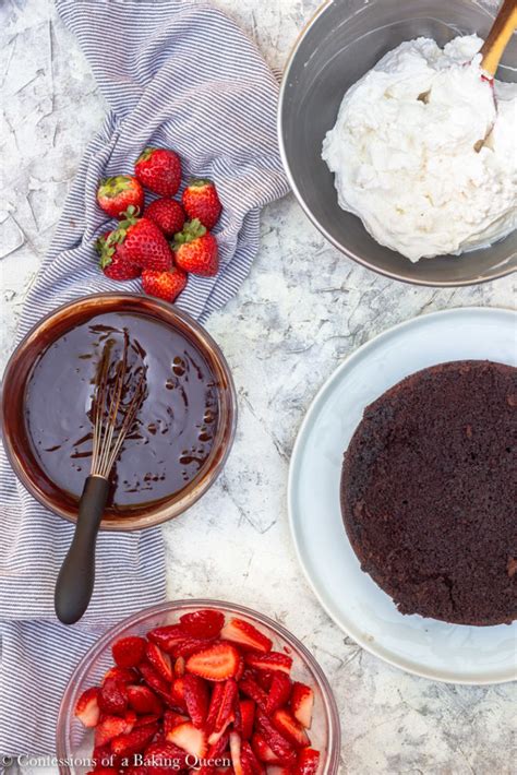 Strawberries And Cream Chocolate Cake Confessions Of A Baking Queen