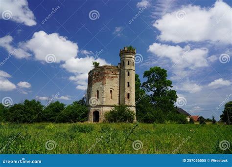 Old Tower At The Outskirts Of Ecka Town In Vojvodina Serbia Stock