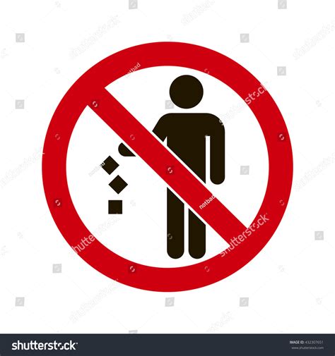 No Garbage Sign Images Stock Photos Vectors Shutterstock