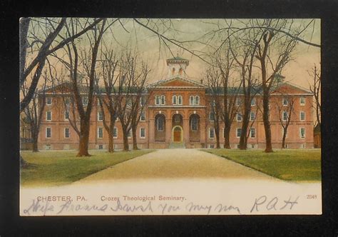 1908 Crozer Theological Seminary Chester PA Delaware Co Postcard ...