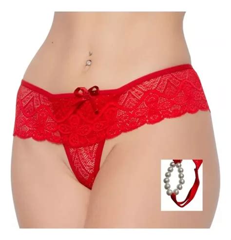 Kit 3 Calcinha Tailandesa Lingerie Sexy C Pérolas Eróticas Parcelamento Sem Juros