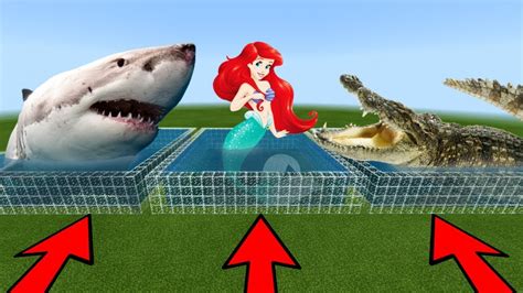 Mcpe Do Not Choose The Wrong Farm White Shark Mermaid Crocodile