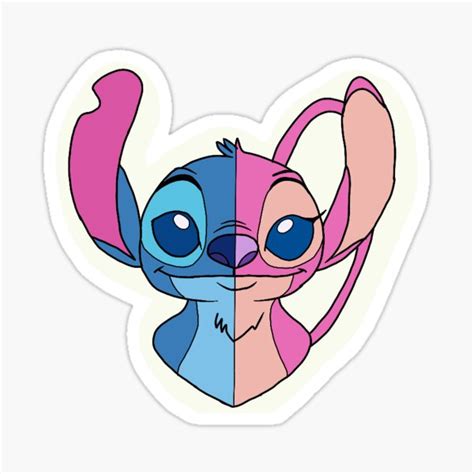 Stitch And Angel Sticker For Sale By Sierra Foreman Redbubble