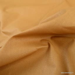 Tissu Coton Enduit Uni Camel Oeko Tex