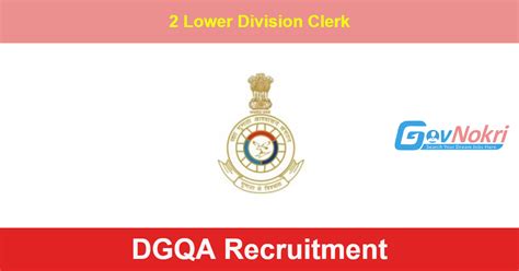 Dgqa Recruitment 2024 Apply Online For Jobs Notification