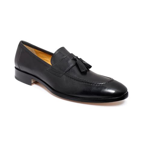 Johnston & murphy Kimball Tassel Loafers in Black for Men | Lyst