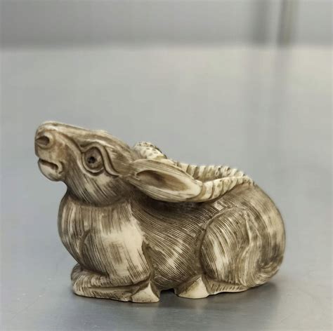 Koza Netsuke Japonia Xix Wiek Oficjalne Archiwum Allegro