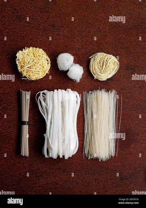 Different types of noodles asia hi-res stock photography and images - Alamy