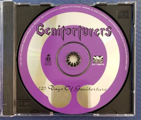 120 Days Of Genitorture By Genitorturers Cd 1993 Irs Records 2 Ebay