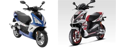 Motorrad Vergleich Peugeot Speedfight 3 LR 2009 Vs Piaggio NRG Power