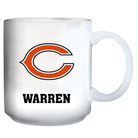 White Chicago Bears 11oz. Personalized Mug