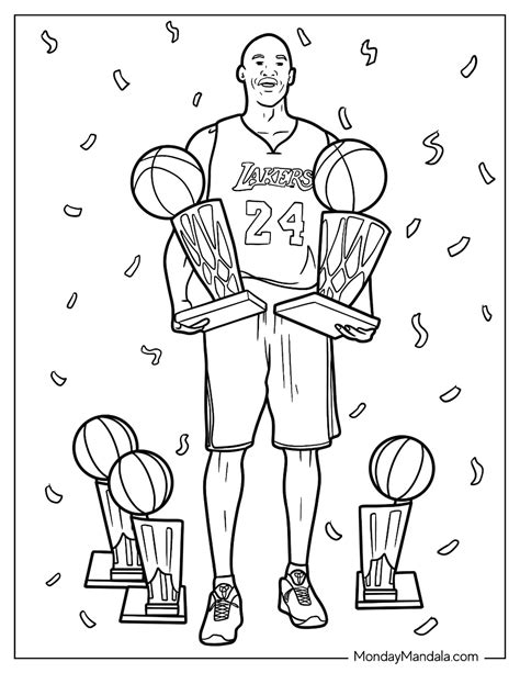 15 Kobe Bryant Coloring Pages Free PDF Printables