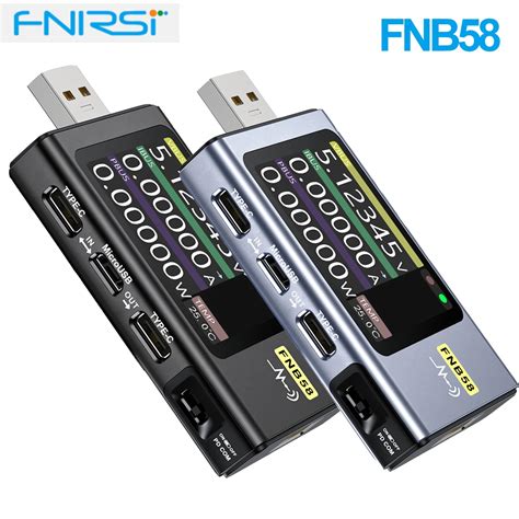 Fnirsi Fnb Fnb P Usb Tester Voltmeter Ammeter Type C Fast Charge