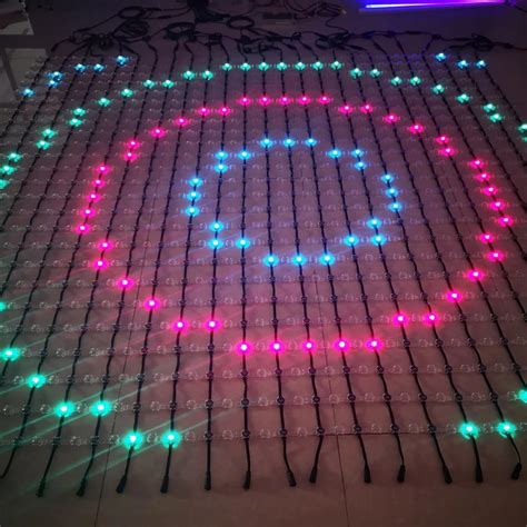 Outdoor Stage Decoration LED Pixel Screen RGB Mesh Screen Light China