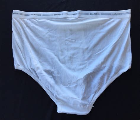 Vintage Hanes Briefs Cotton Underwear Tighty Whities Mens Size 3X Lot