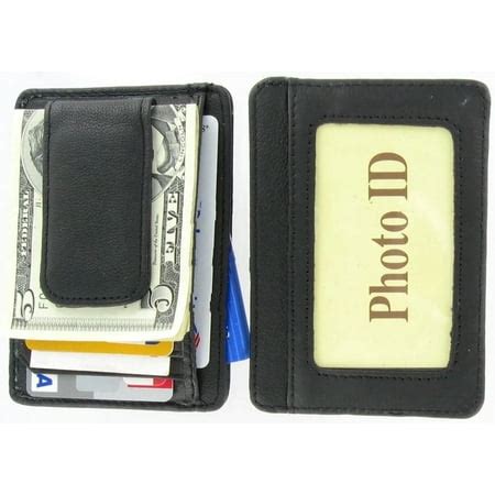 Mens Wallet With Money Clip Inside And Id Window | semashow.com