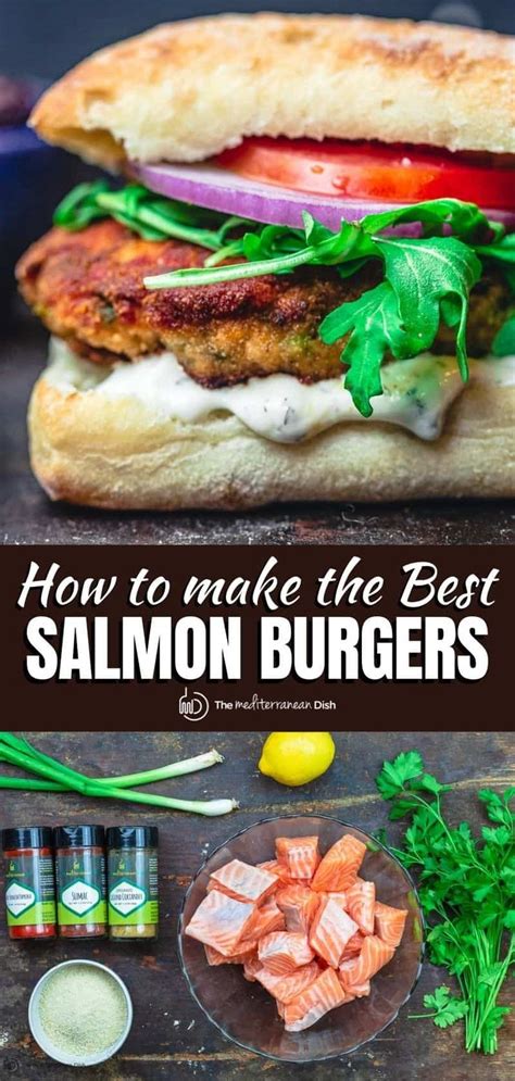 Salmon Burger Salmon Patties Recipe The Mediterranean Dish Easy Mediterranean Diet Recipes