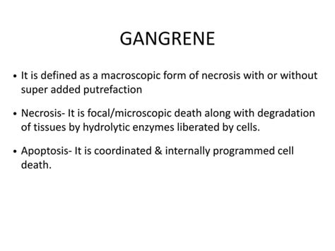 Gangrene Amputation PPT