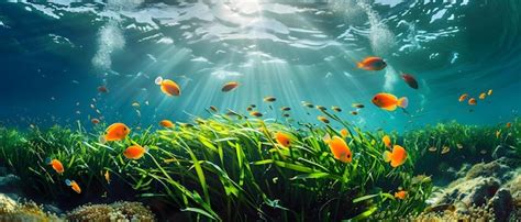 Premium Photo Celebrating World Seagrass Day Through Underwater Photography Showcasing Marine