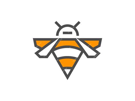 Premium Vector Logo Icon For Bee And Drone Photography Template And