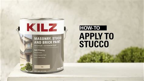 How To Apply Kilz Masonry Stucco And Brick Paint To Stucco Youtube