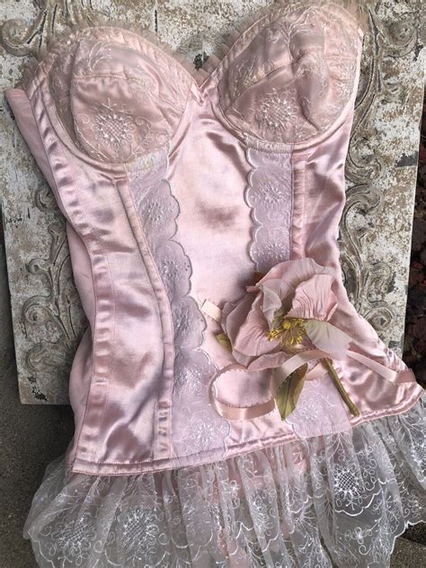 Vintage Wearable Unworn German Lingerie Pink Satin L Gem