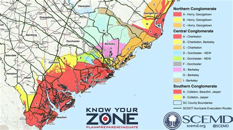 Hurricane Florence Zone Evacuation Zones In South Carolina Maps