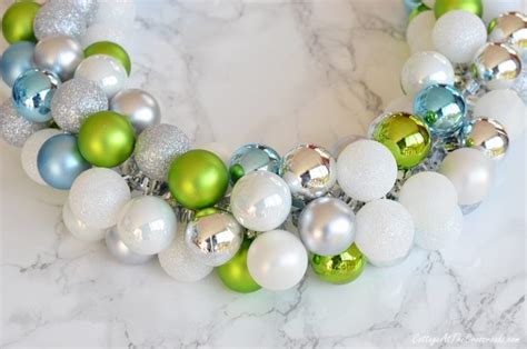 DIY Christmas Ornament Garland - Cottage at the Crossroads