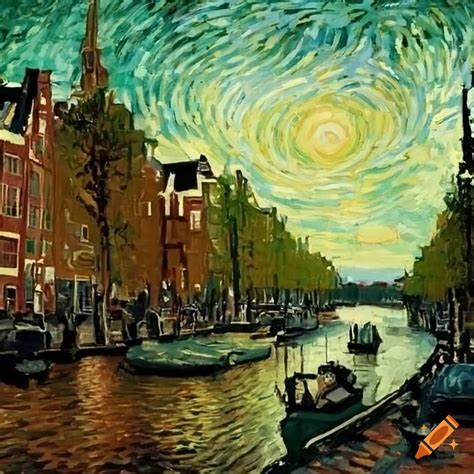 Vincent Van Gogh S Painting Of Amsterdam On Craiyon