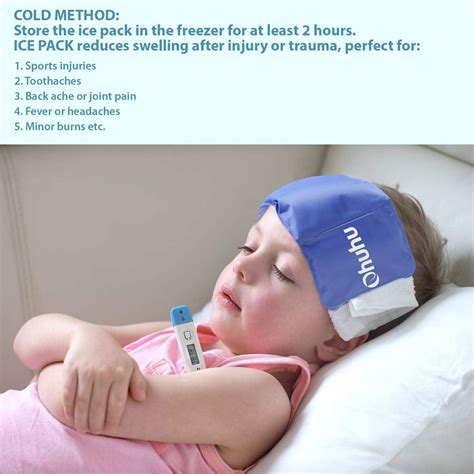 Ohuhu Reusable Gel Ice Pack For Injuries Cold Hot Therapy With Strap Pain Relief For