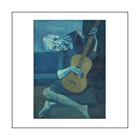 Old Guitarist Painting By Pablo Picasso