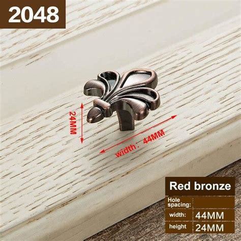 Bouton De Meuble Single Hole Poign E En Bronze Rouge Boutons De