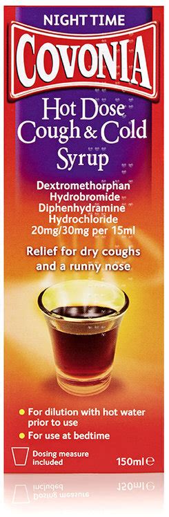 Covonia Cough Syrup Hot Dose Cough Cold Ml Covonia Cough Cold