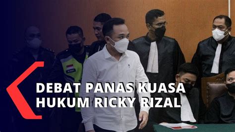 Momen Debat Panas Kuasa Hukum Ricky Rizal Dengan Majelis Hakim Soal