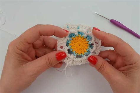 How To Crochet A 3D Flower Granny Square For Beginners