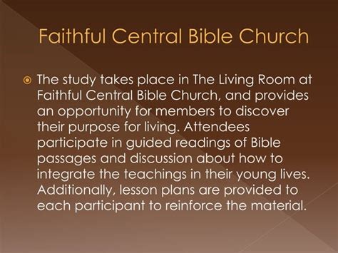 Faithful Central Bible Church - Deeply Rooted Bible Study