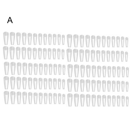 Udiyo 120pcsset Nail Tip Full Half Cover Nail Extending Moderate