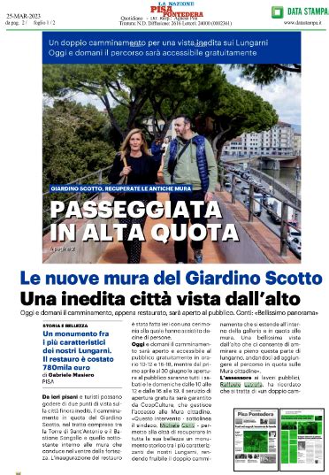 La Nazione Inaugurata Una Parte Di Camminamenti Sulle Mura Del Giardino