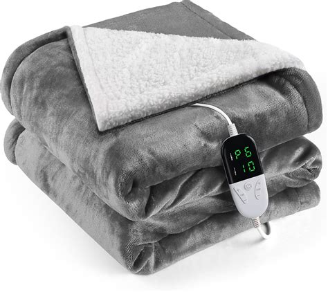 OneAmg Coperta Termica 127x152cm 6 Livelli Di Riscaldamento Timer 10H