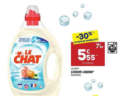 Promo Lessive Liquide Le Chat Chez Aldi Icatalogue Fr