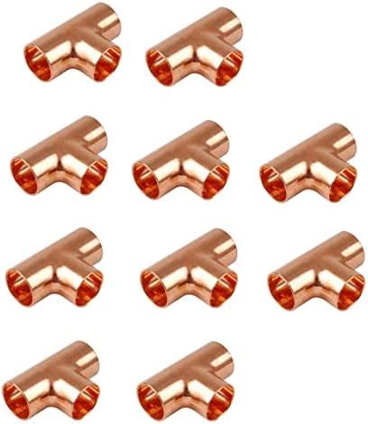 Amazon 10pcs EZ FLUID Plumbing 1 2 Copper Tee C X C LF Sweat