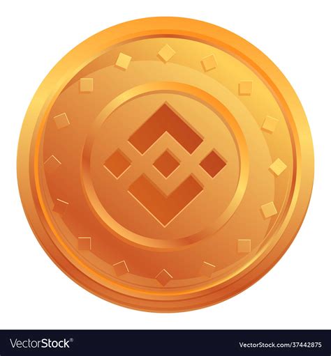 Binance Coin Set Physical Golden Coin Binance Coin Stock Vector