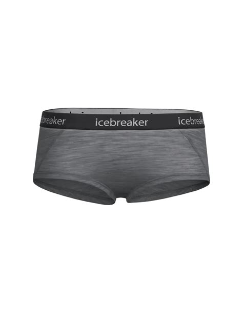 Icebreaker Womens Sprite Hot Pants Gritstone Heather Black