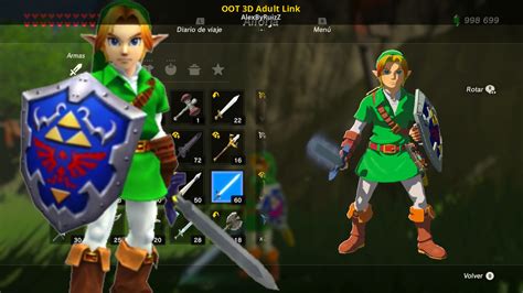 Oot 3d Adult Link [the Legend Of Zelda Breath Of The Wild Switch ] [mods]