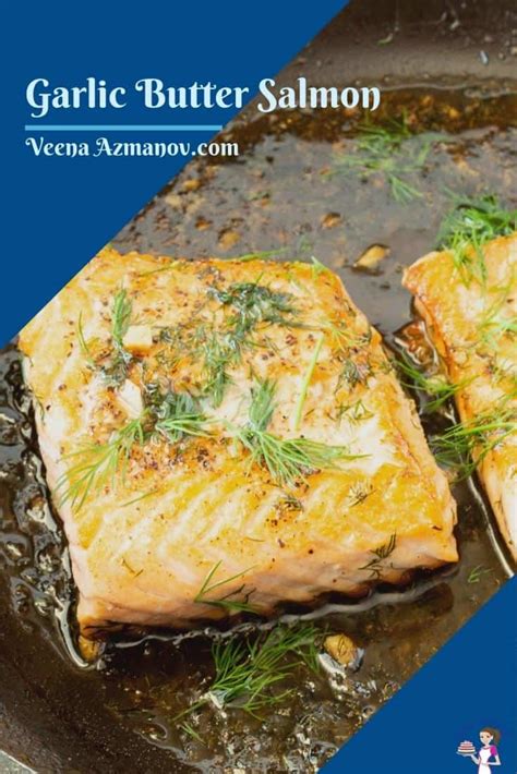 Garlic Butter Salmon Pan Fried 20 Mins Veena Azmanov