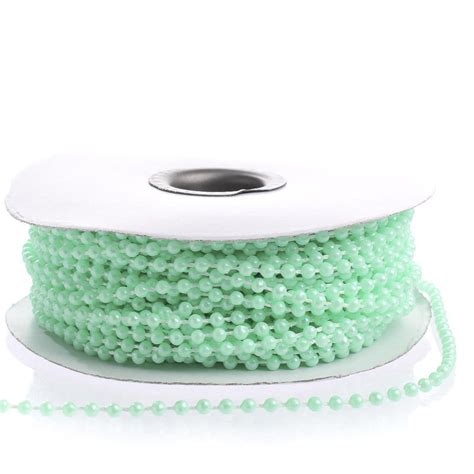 Mm Mint Green Faux Pearl Bead Garland Pearl Spools Bead Garlands