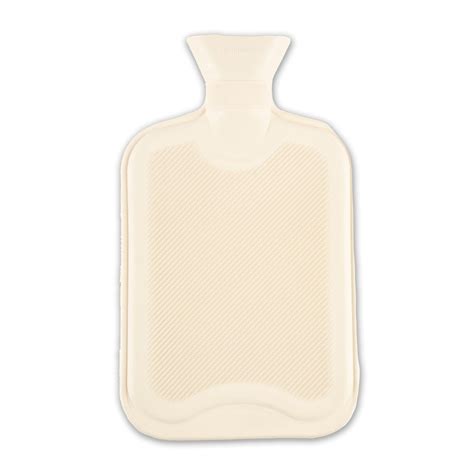 WHITE HOT WATER BOTTLE L Poundstretcher